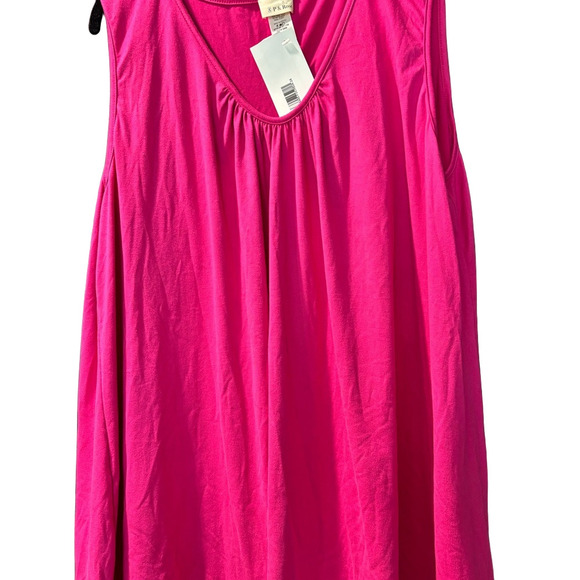 NWT Vibrant Pink Relaxed Tank Top - Picture 1 of 2